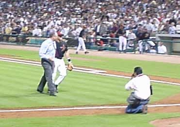 Opening Day at Enron Field photograph