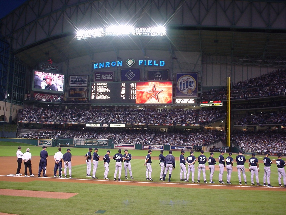 Opening Day at Enron Field photograph