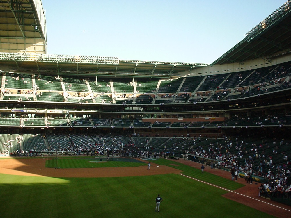 Opening Day at Enron Field photograph