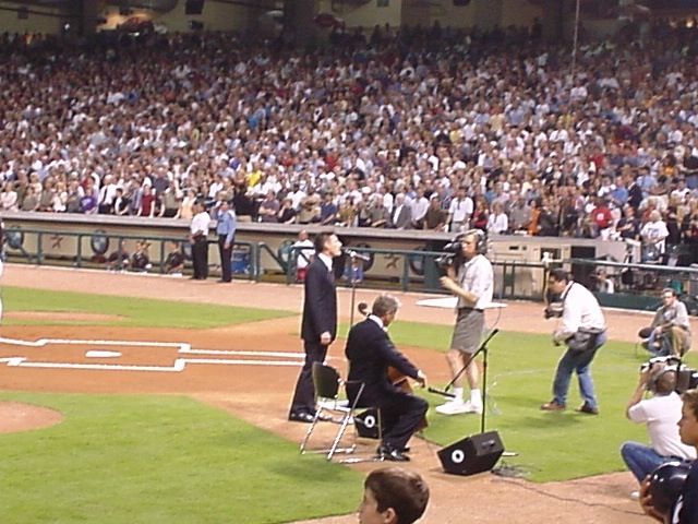 Opening Day at Enron Field photograph
