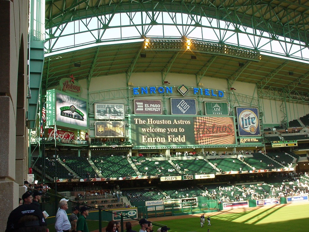 Opening Day at Enron Field photograph