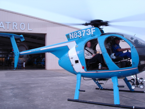 Riding with the Houston Police Helicopter Patrol photograph