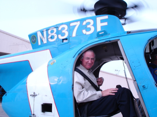 Riding with the Houston Police Helicopter Patrol photograph