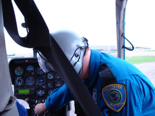 Riding with the Houston Police Helicopter Patrol photograph