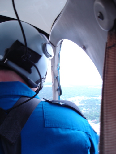 Riding with the Houston Police Helicopter Patrol photograph
