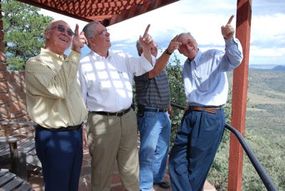 The group views the sky