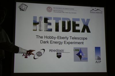 Gary Hill presents the HETDEX project