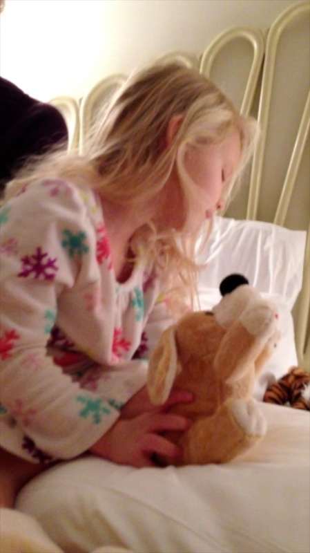 Savannah with her new dog Clara