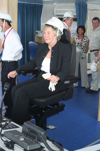 Christening the Sea Cheyenne photograph