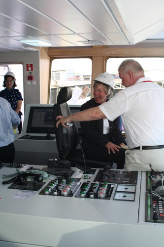 Christening the Sea Cheyenne photograph