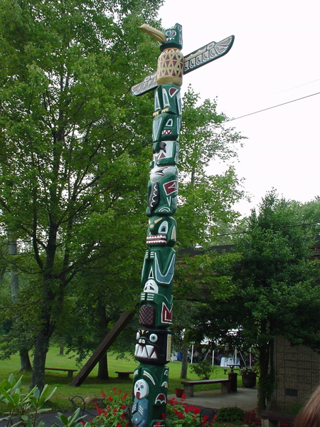 Visiting the Totem Pole Theater photograph
