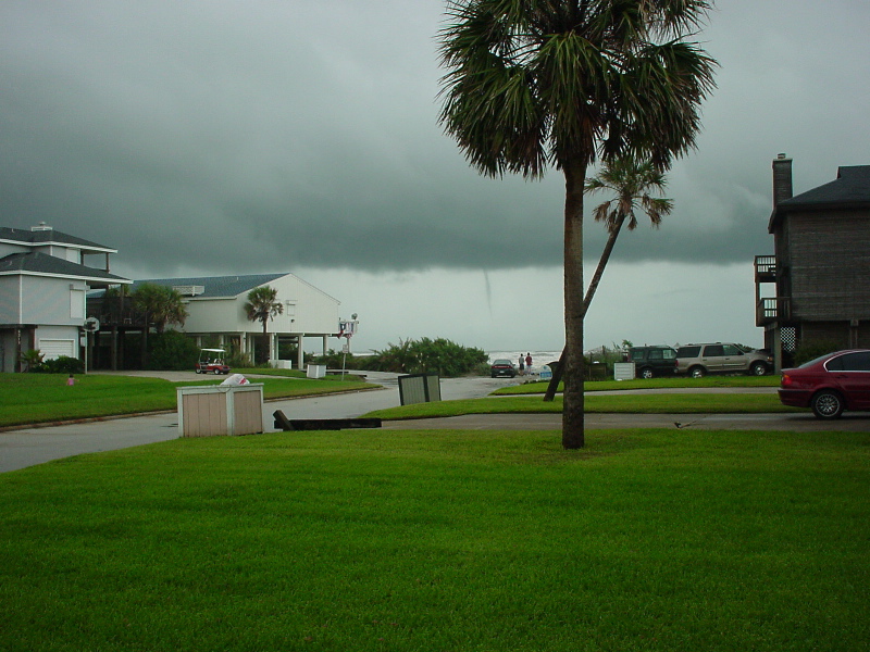 Waterspout offshore from Pirates Beach, photograph 10 of 11
