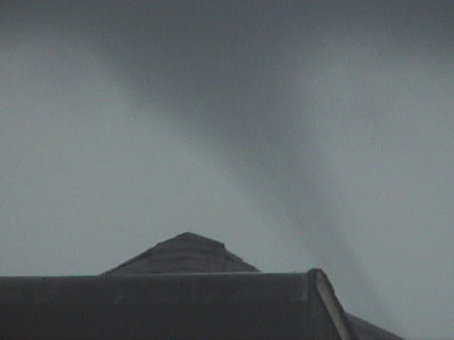 Waterspout offshore from Pirates Beach, photograph 1 of 11