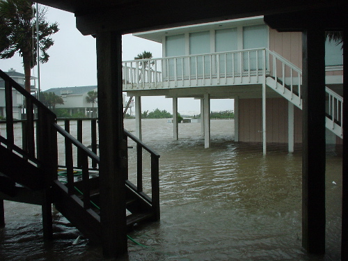 Pirates Beach storm conditions late Tuesday morning