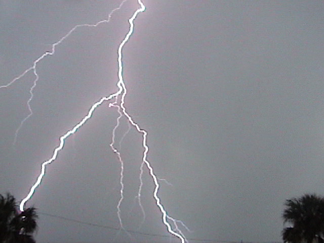 Lightning over the Gulf near Pirates Beach, photograph 10 of 12
